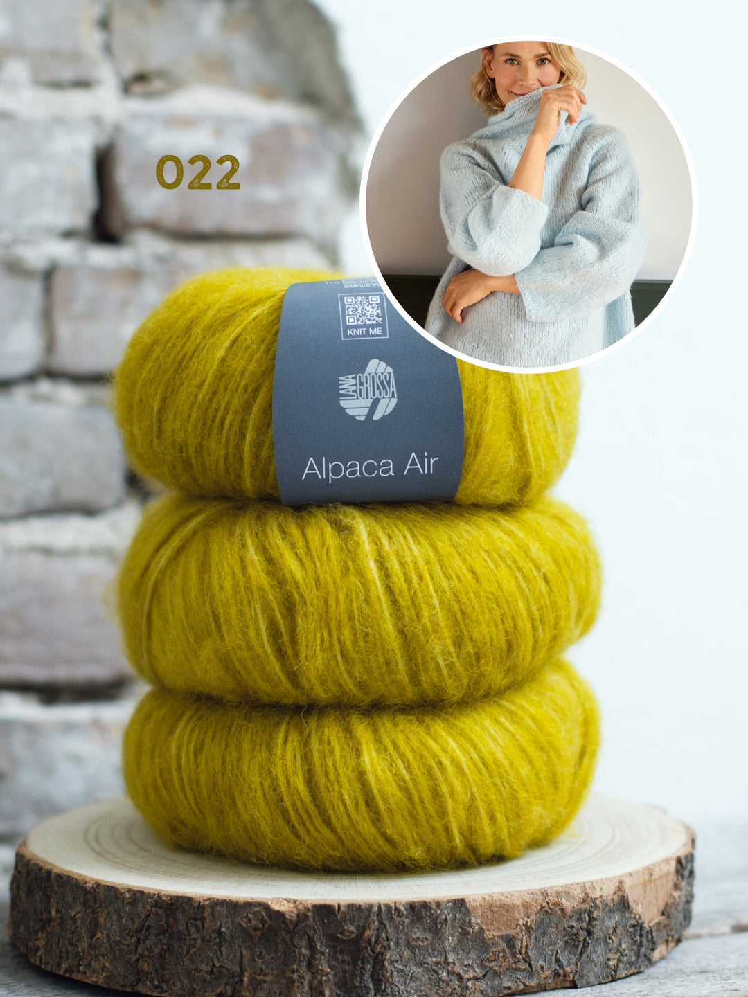 Strickpaket Alpaca Air II Raglanpullover Glatt Rechts