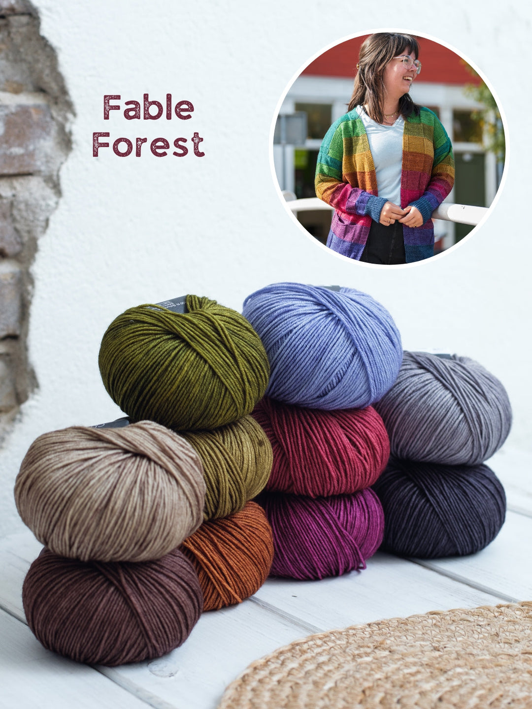 Strickpaket Cool Wool Vintage Streifenjacke