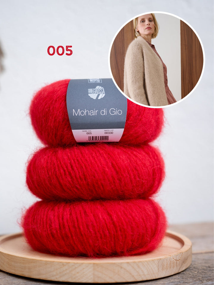 Strickpaket Mohair Di Gio Jacke