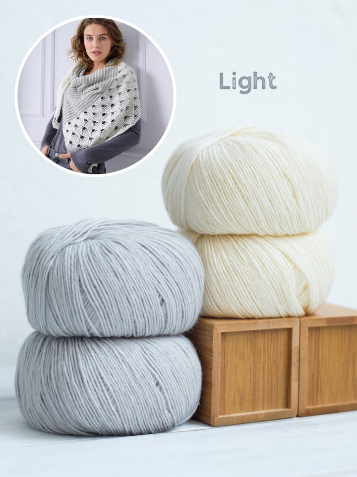 Garnpaket „Winter on My Mind“-Tuch – Anleitung separat