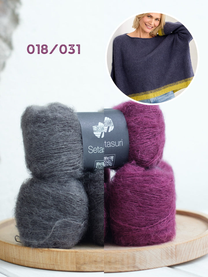 Strickpaket Setasuri Colorblock-Pullover