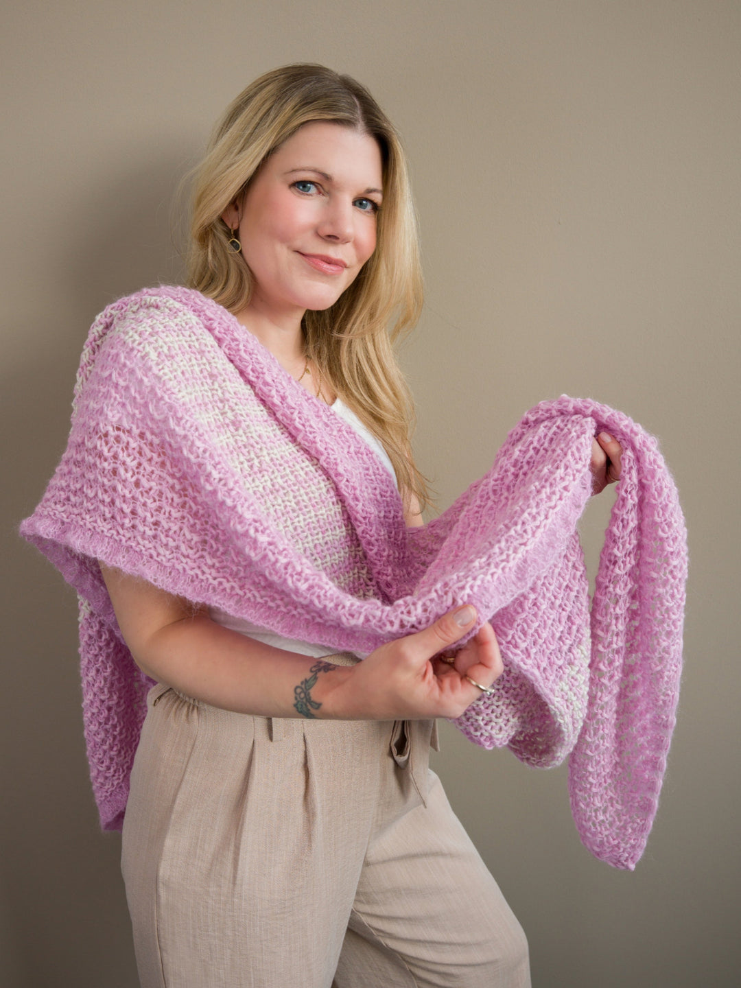 Strickpaket Tulipan Tuch - Tanja Steinbach - mit Originalanleitung