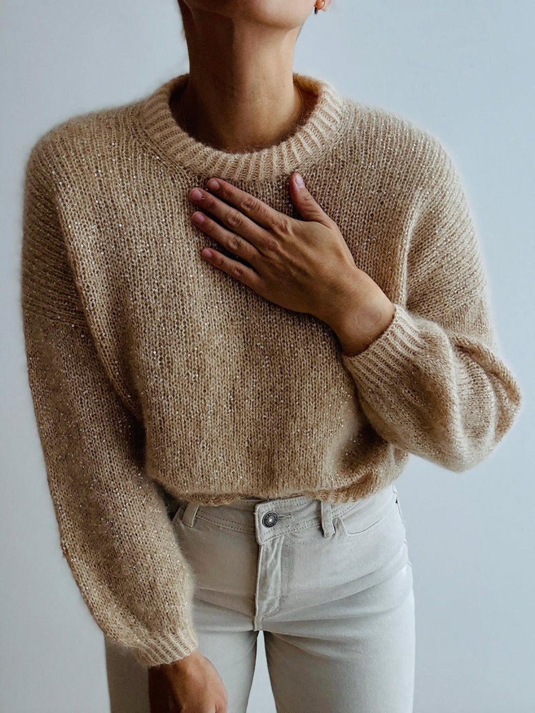 Strickpaket Odette Sweater - Kolibri by Johanna