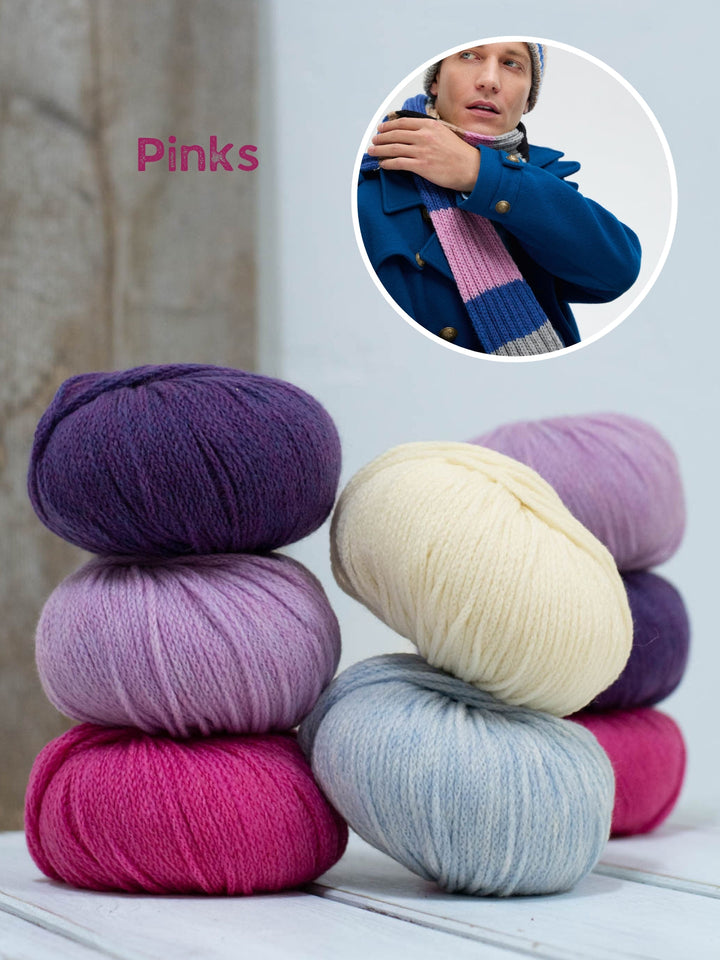 Strickpaket Cool Merino Mütze + Schal