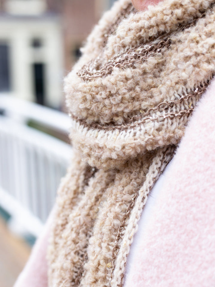Strickpaket Sparkling Stripes Schal