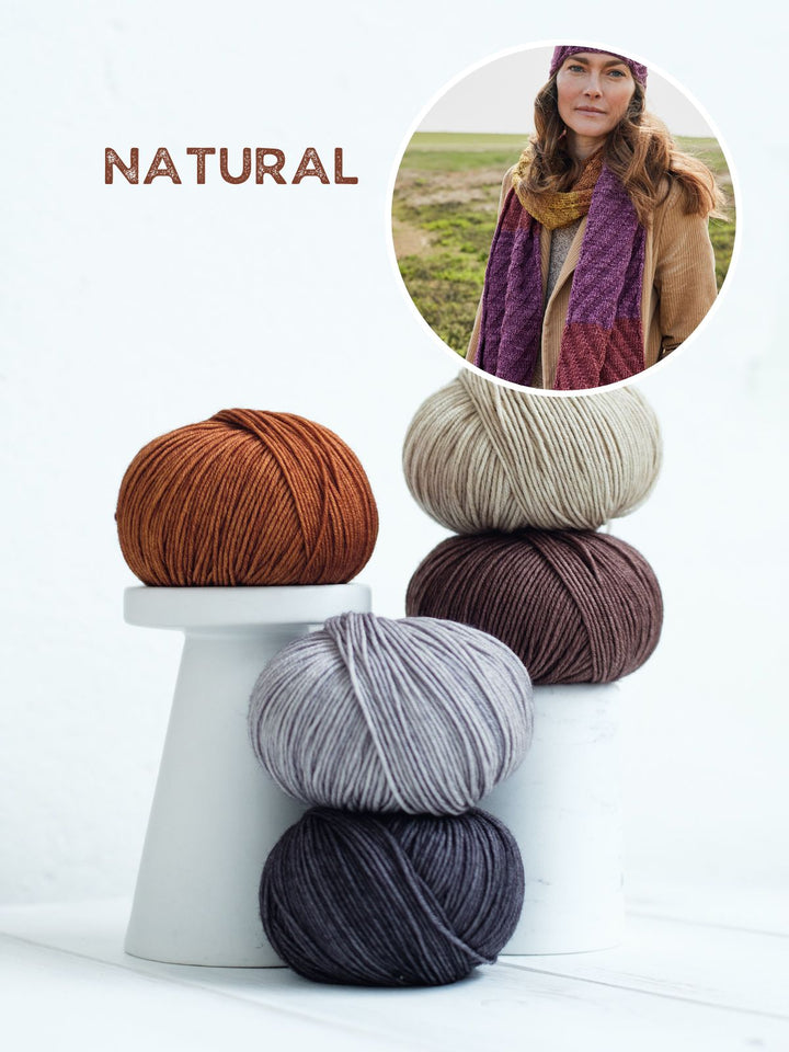 Strickpaket Cool Wool Vintage Schal