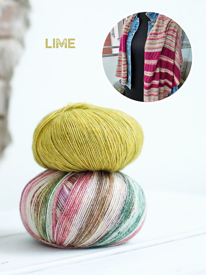 Strickpaket Lizas Tuch Mocha Blues