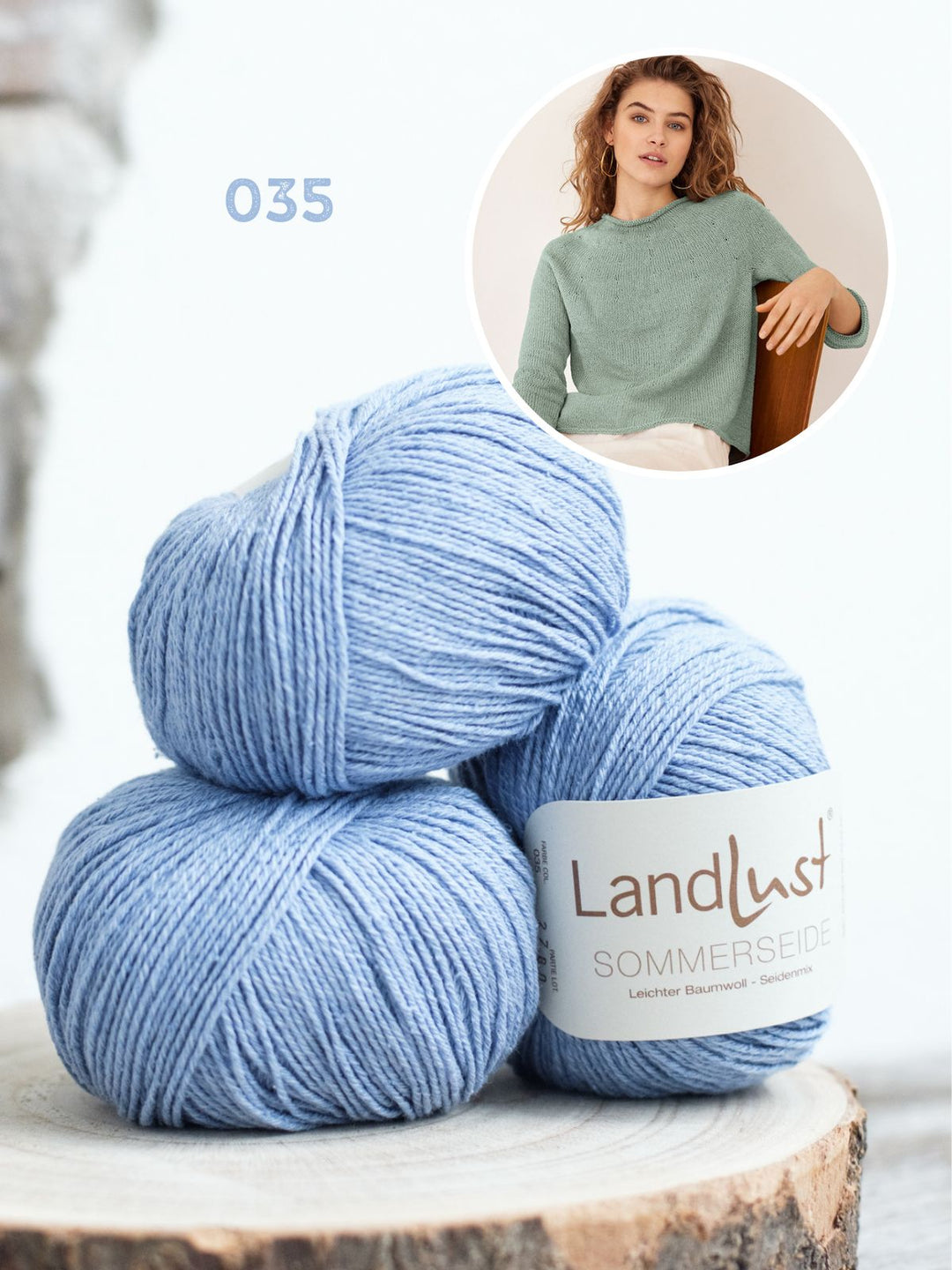 Strickpaket Landlust Sommerseide Pullover