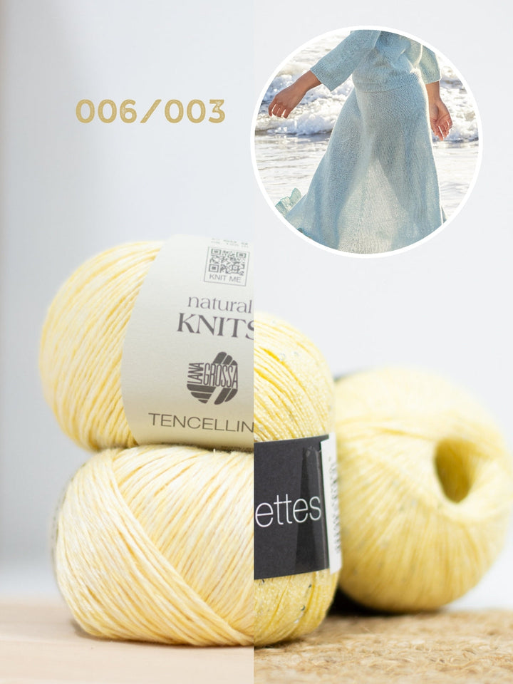 Strickpaket Tencellino Filo Paillettes Rock