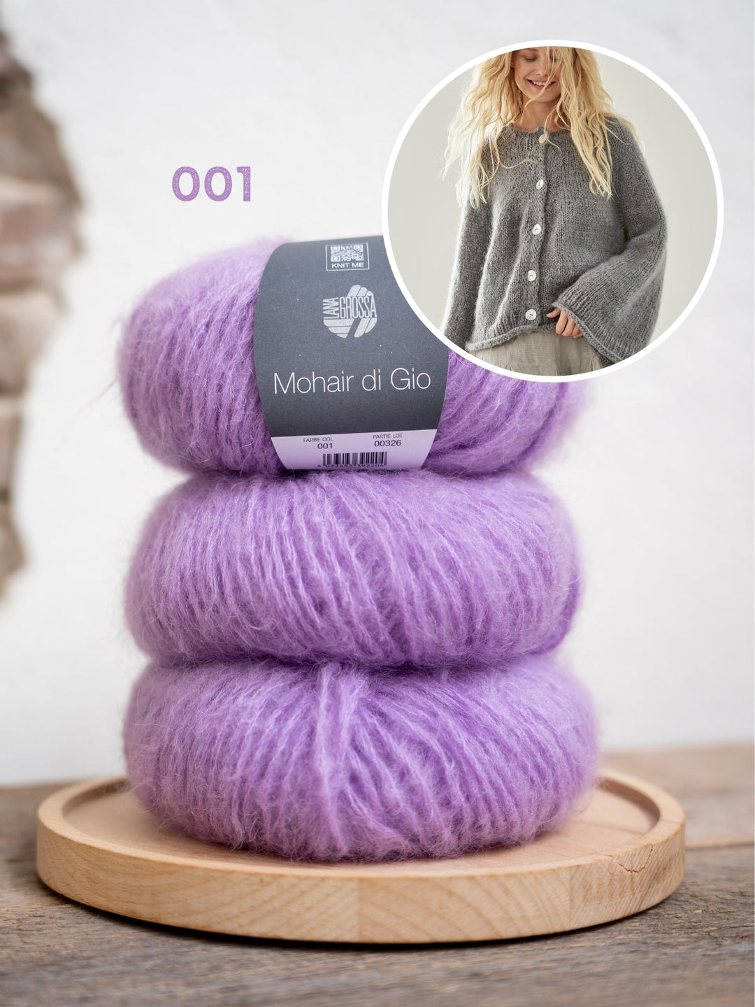 Strickpaket Mohair Di Gio Jacke – Top-down