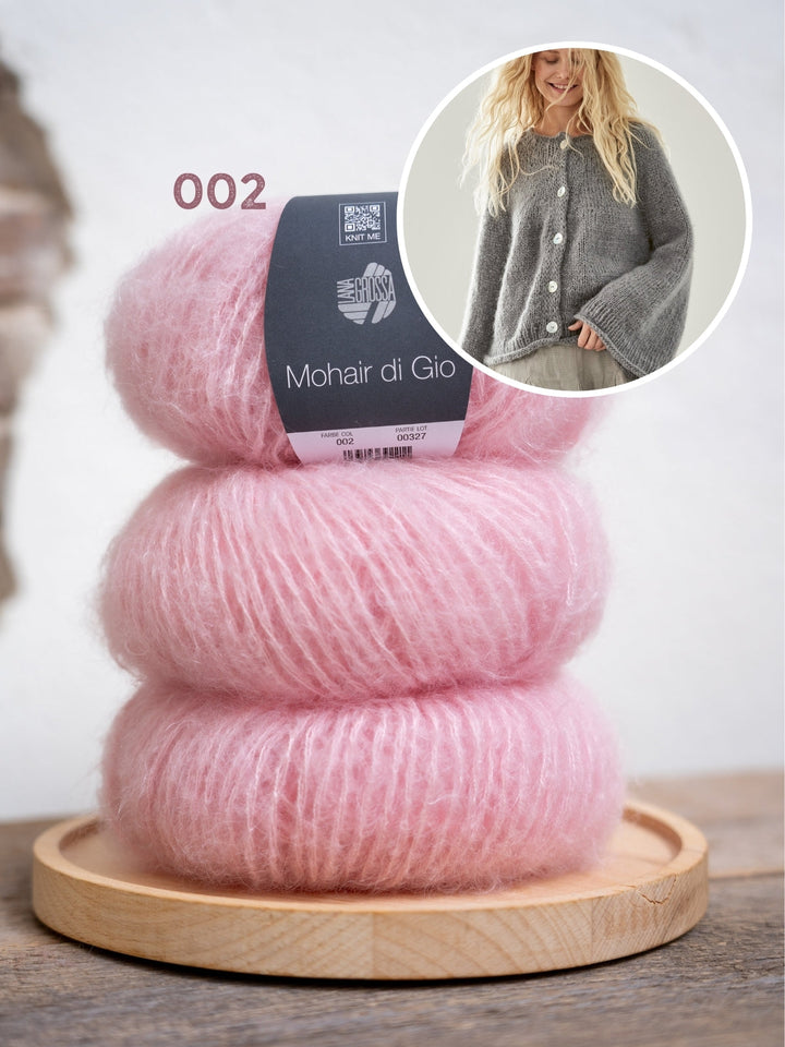 Strickpaket Mohair Di Gio Jacke – Top-down