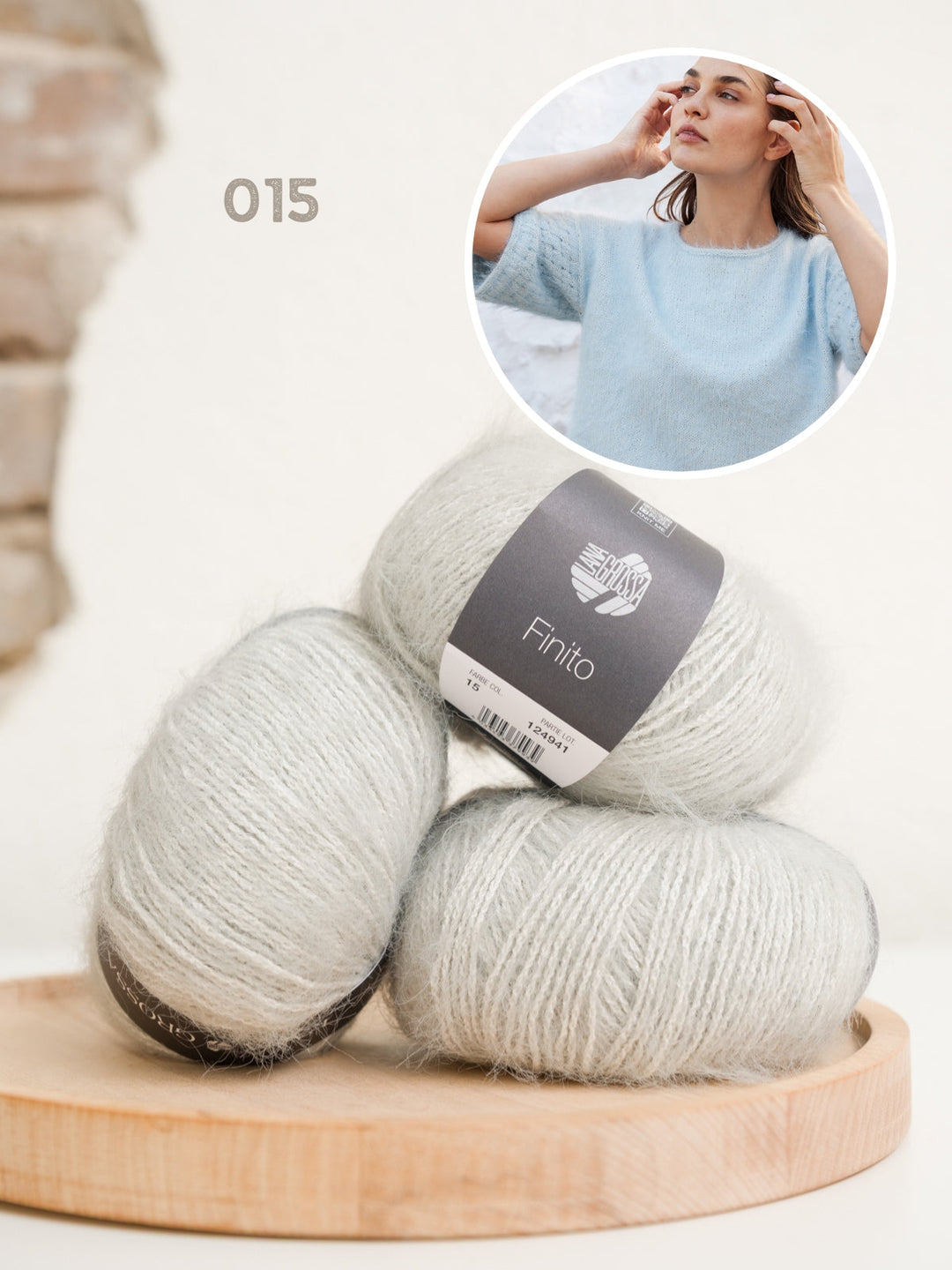 Strickpaket Finito Shirt mit Webmuster