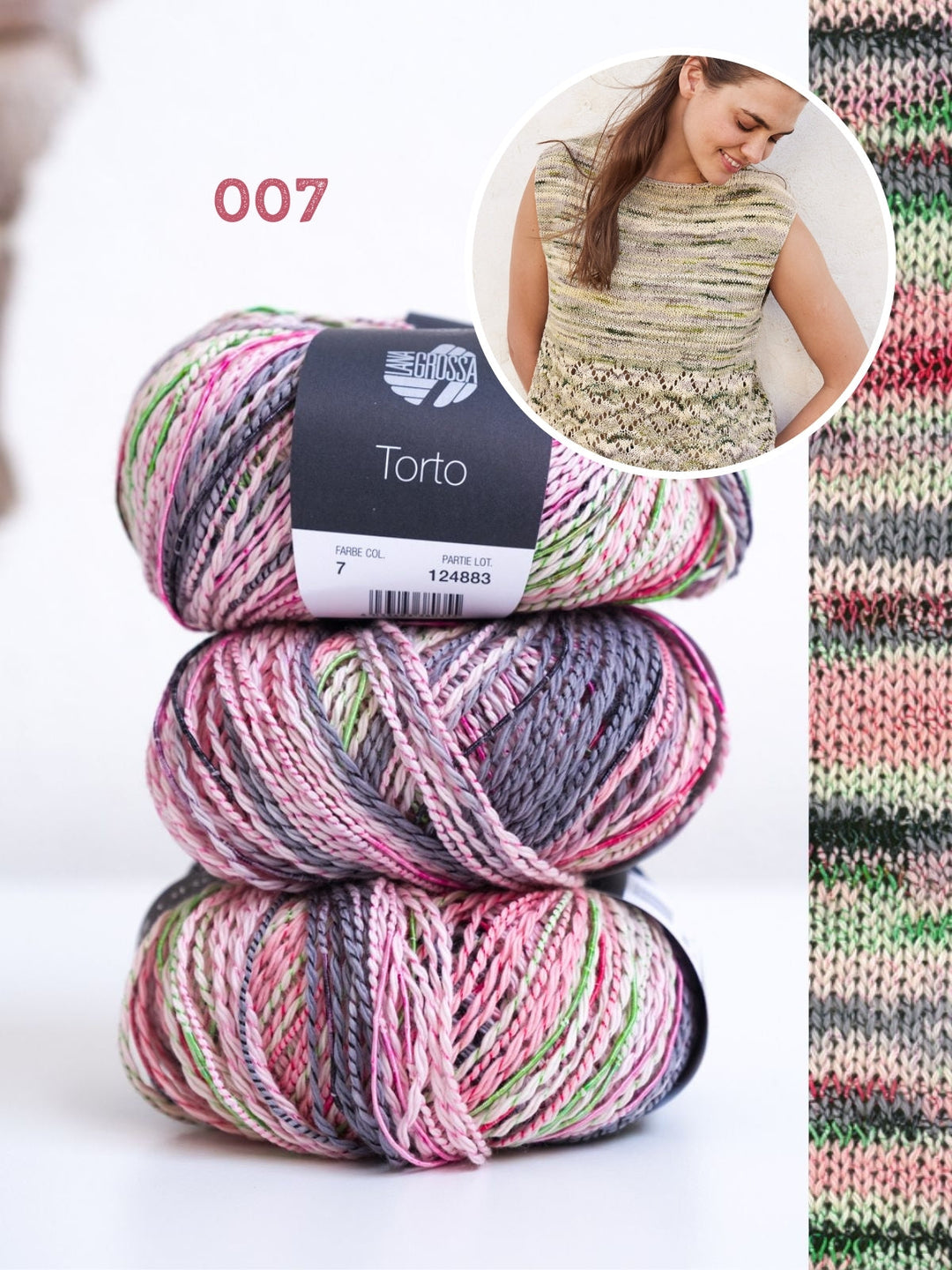 Strickpaket Torto Top mit Ajourmuster