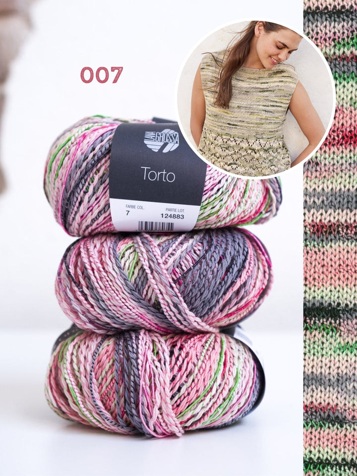 Strickpaket Torto Top mit Ajourmuster