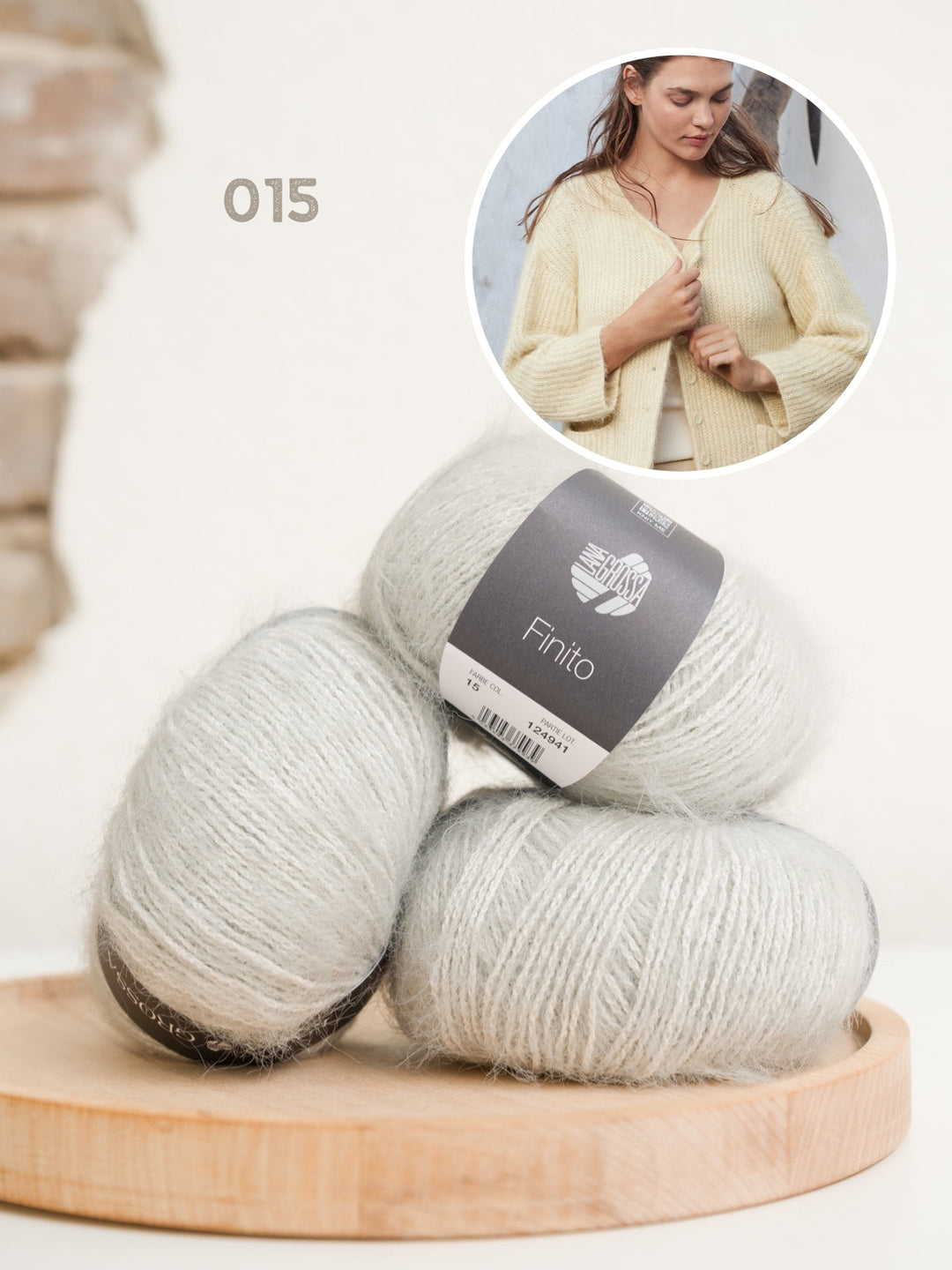 Strickpaket Finito Jacke mit Taschen
