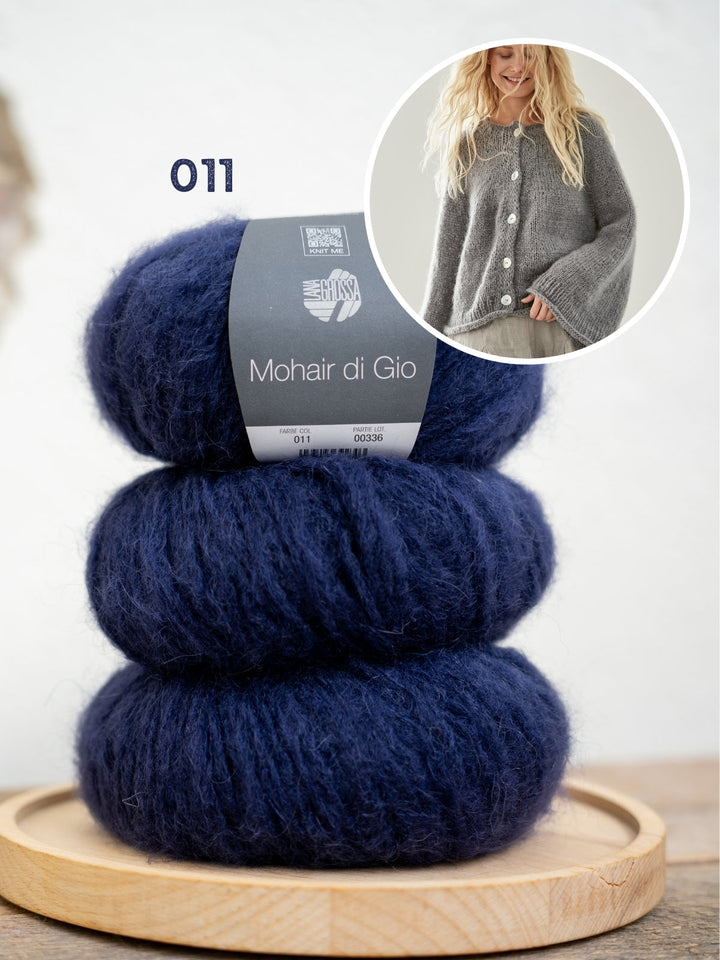 Strickpaket Mohair Di Gio Jacke – Top-down