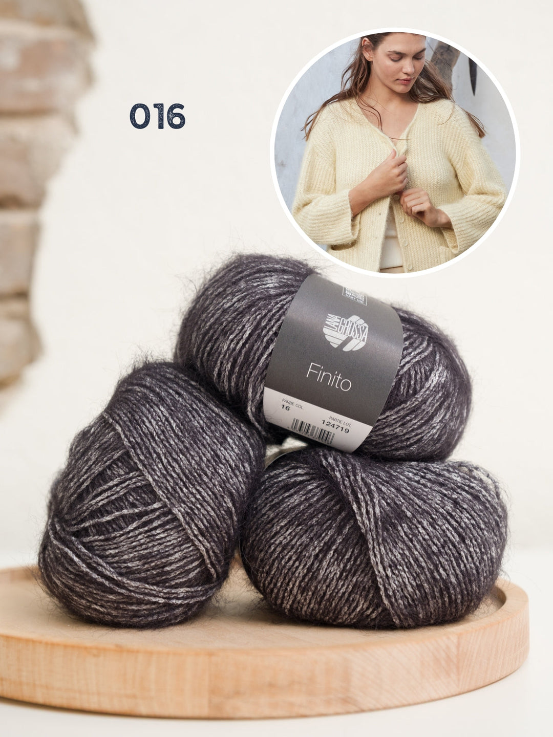 Strickpaket Finito Jacke mit Taschen