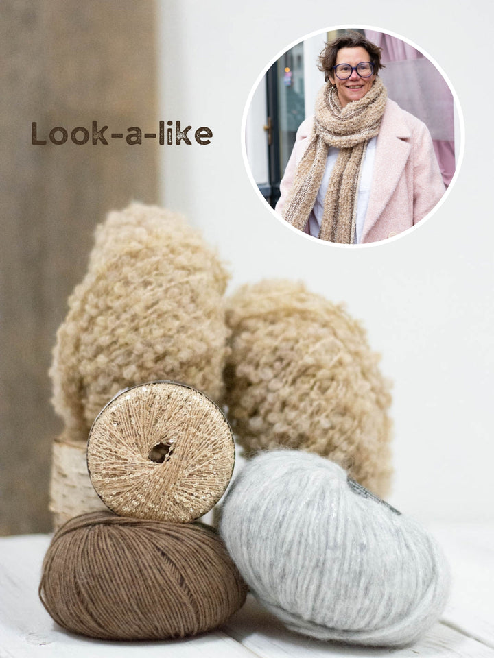 Strickpaket Sparkling Stripes Schal