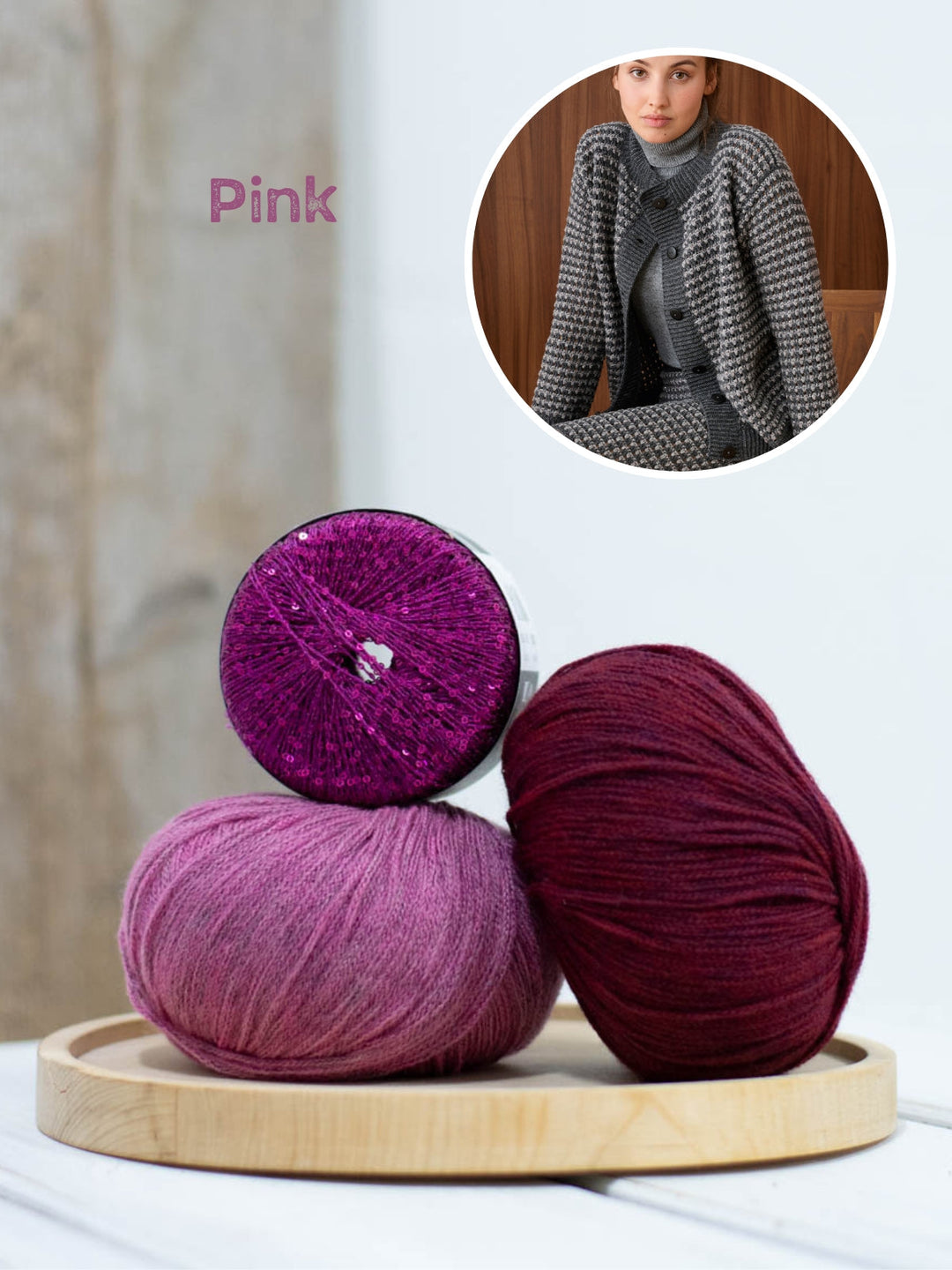 Häkelpaket Cashmere 16 Fine Glamour gestreifter Rock