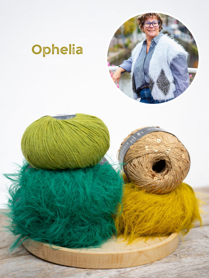Strickpaket Ecopuno Basta Cosmo Weste mit Karos