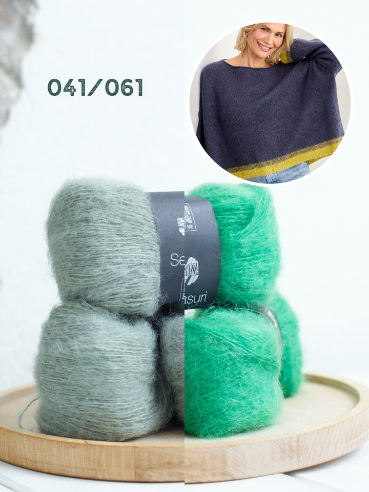 Strickpaket Setasuri Colorblock-Pullover
