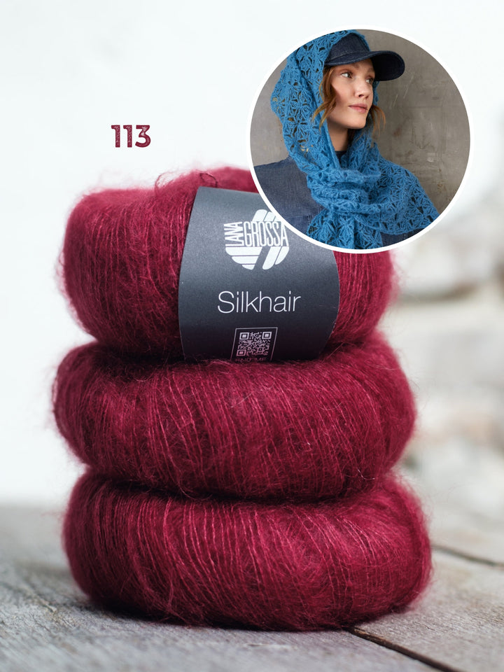 Häkelpaket Silkhair Ajourschal