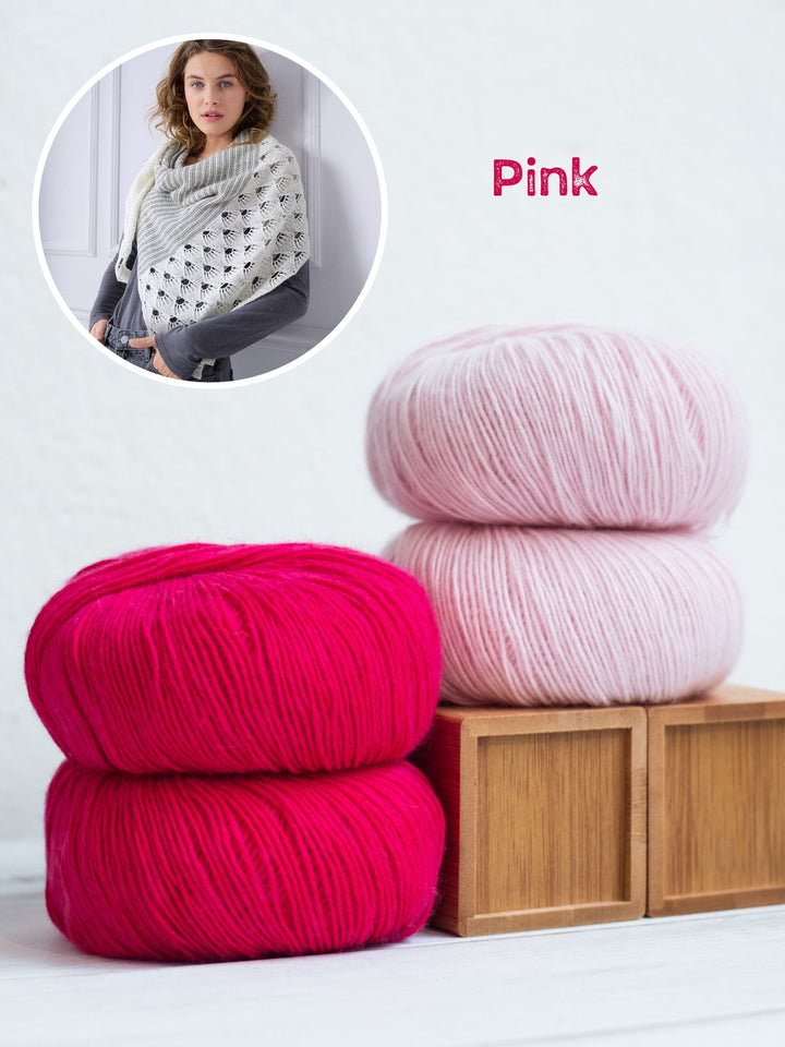 Garnpaket „Winter on My Mind“-Tuch – Anleitung separat