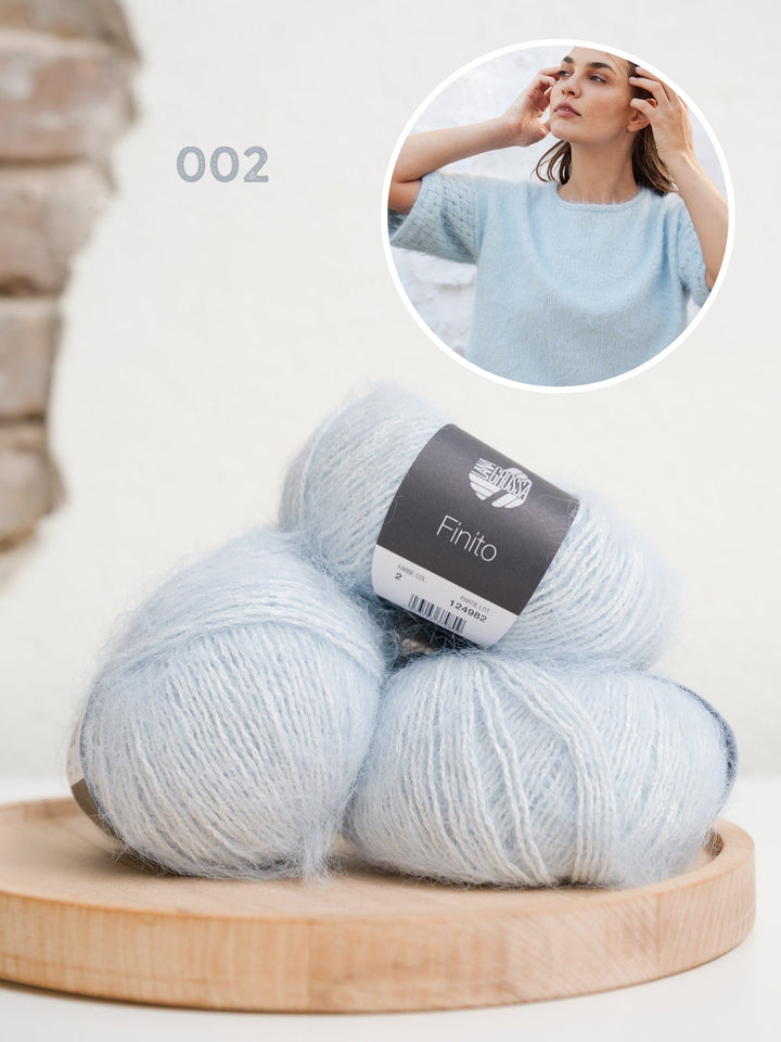 Strickpaket Finito Shirt mit Webmuster