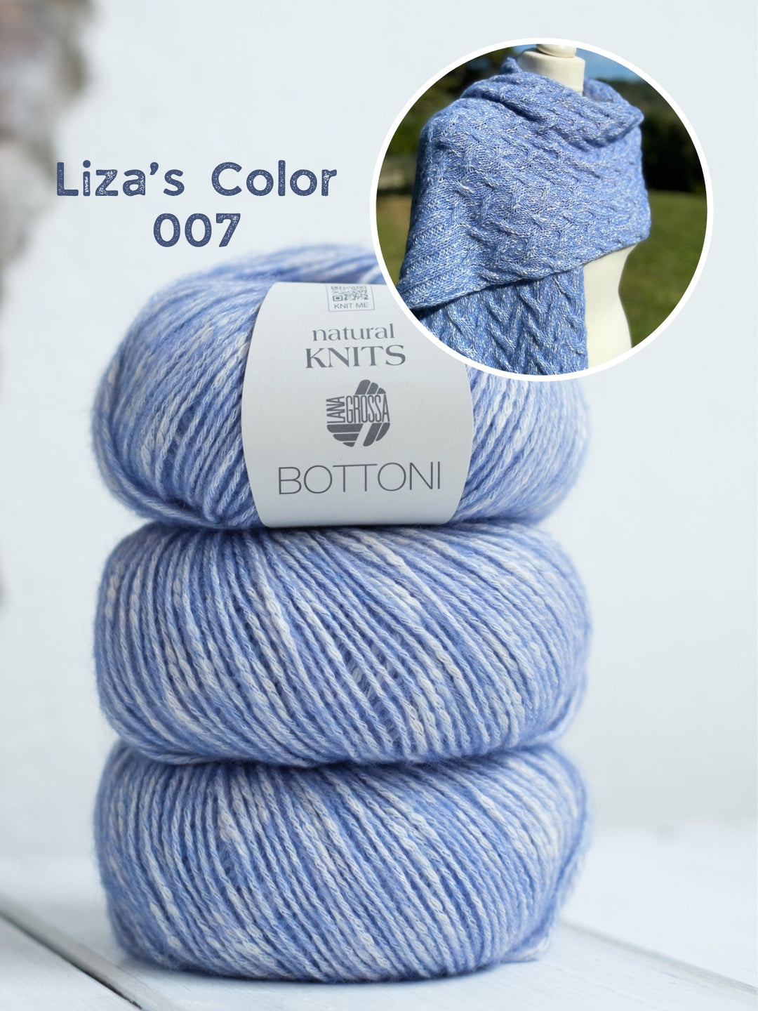 Strickpaket Lizas Tuch Braid Lines