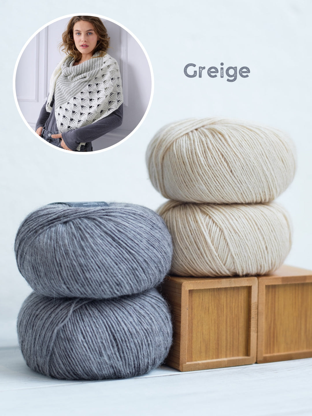 Garnpaket „Winter on My Mind“-Tuch – Anleitung separat