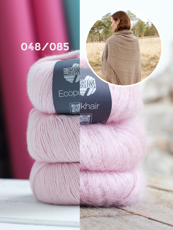 Strickpaket Ecopuno Silkhair Dreieckstuch