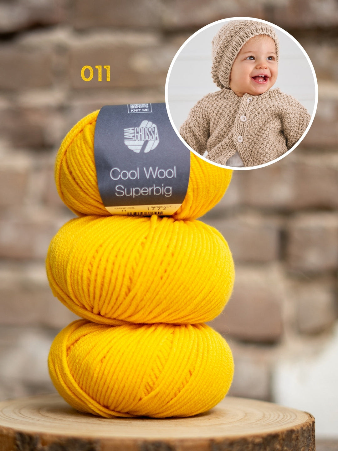 Strickpaket Cool Wool Superbig Weste + Mütze