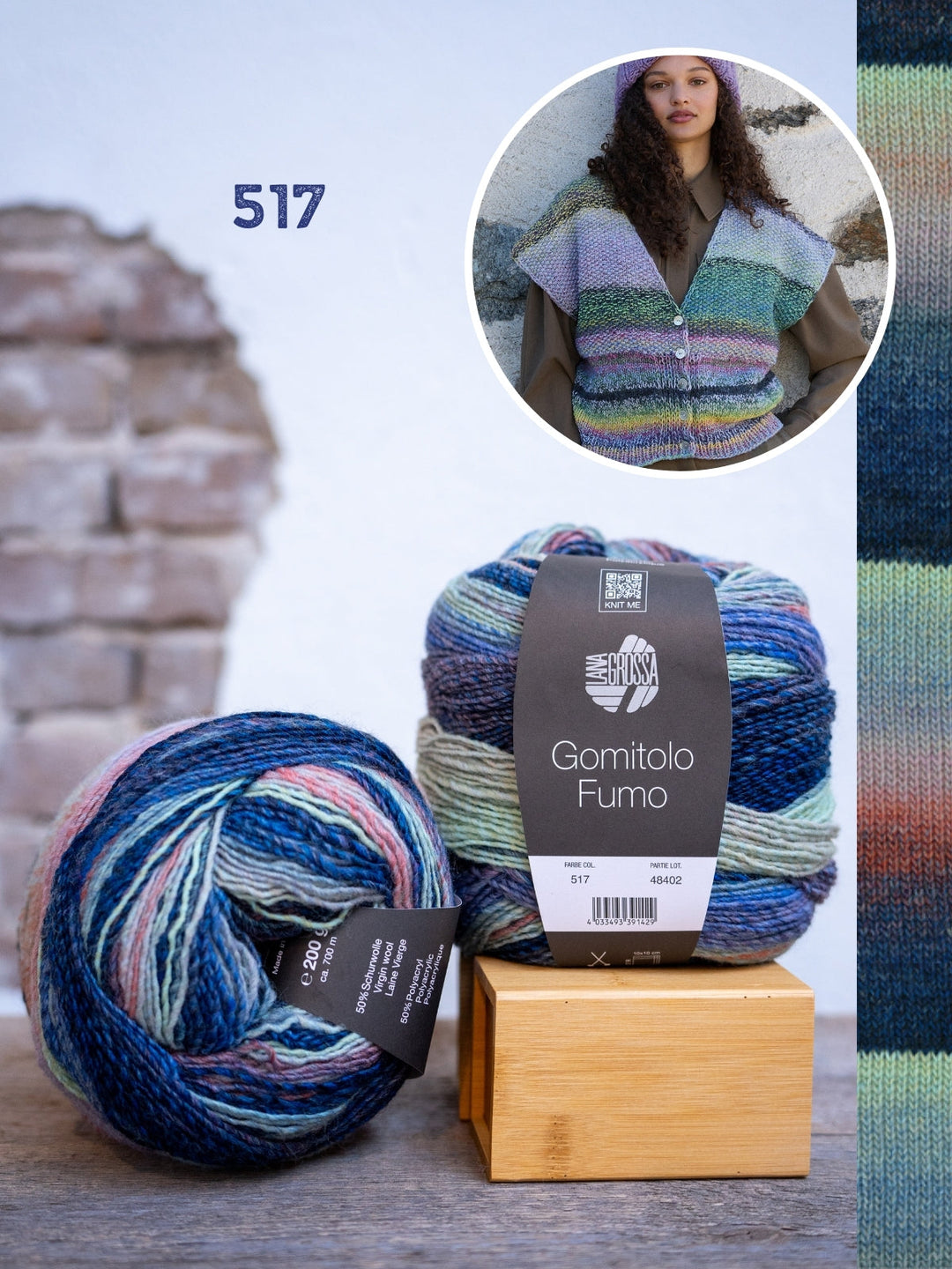 Strickpaket Gomitolo Fumo Gilet