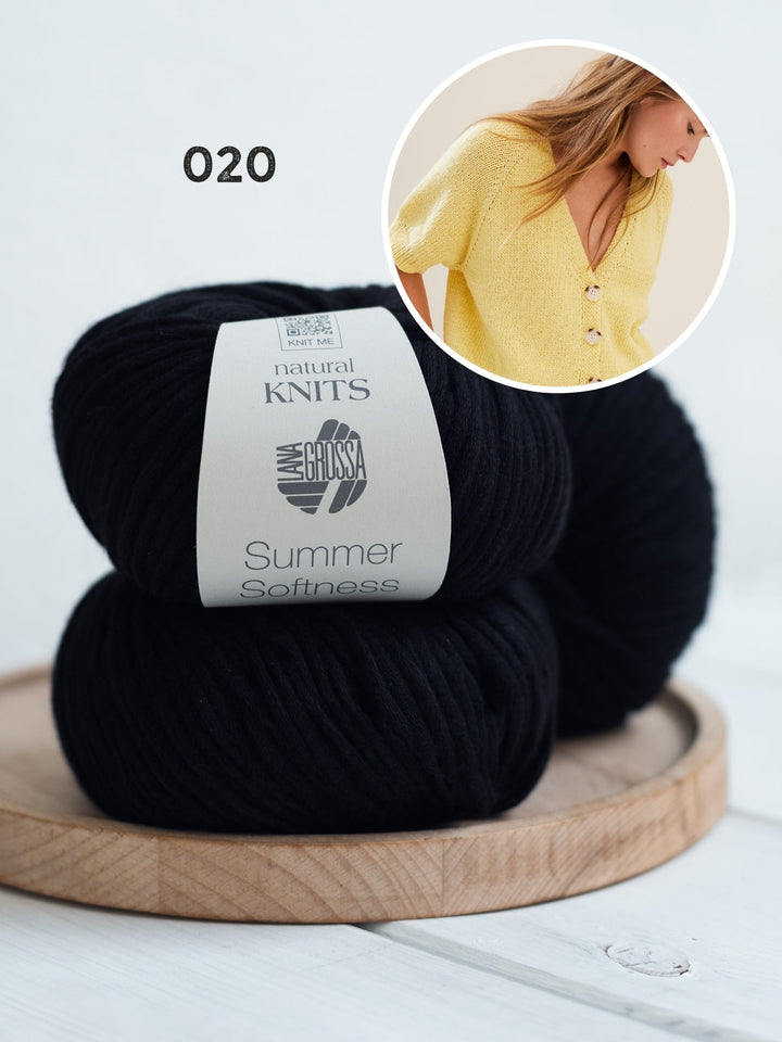 Strickpaket Summer Softness Kurzarm-Raglanjacke