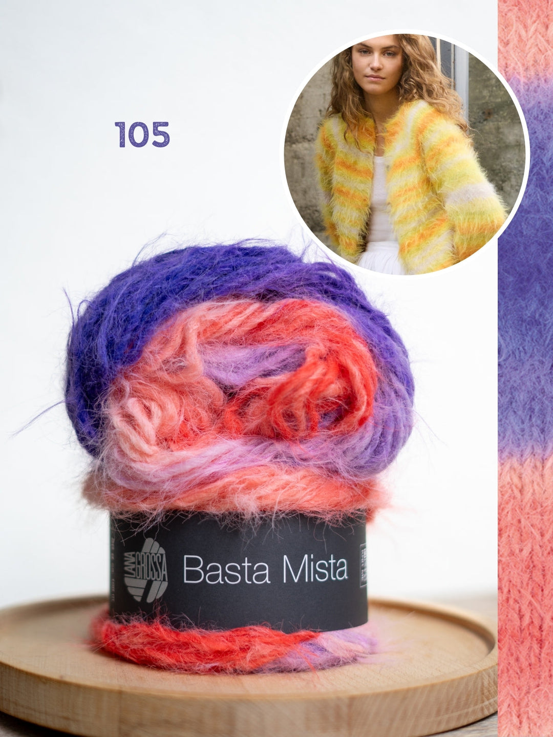 Strickpaket Basta Mista Raglanjacke