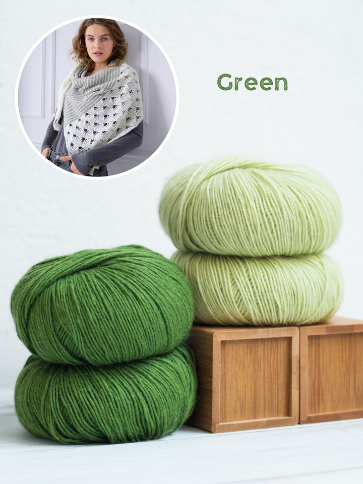 Garnpaket „Winter on My Mind“-Tuch – Anleitung separat