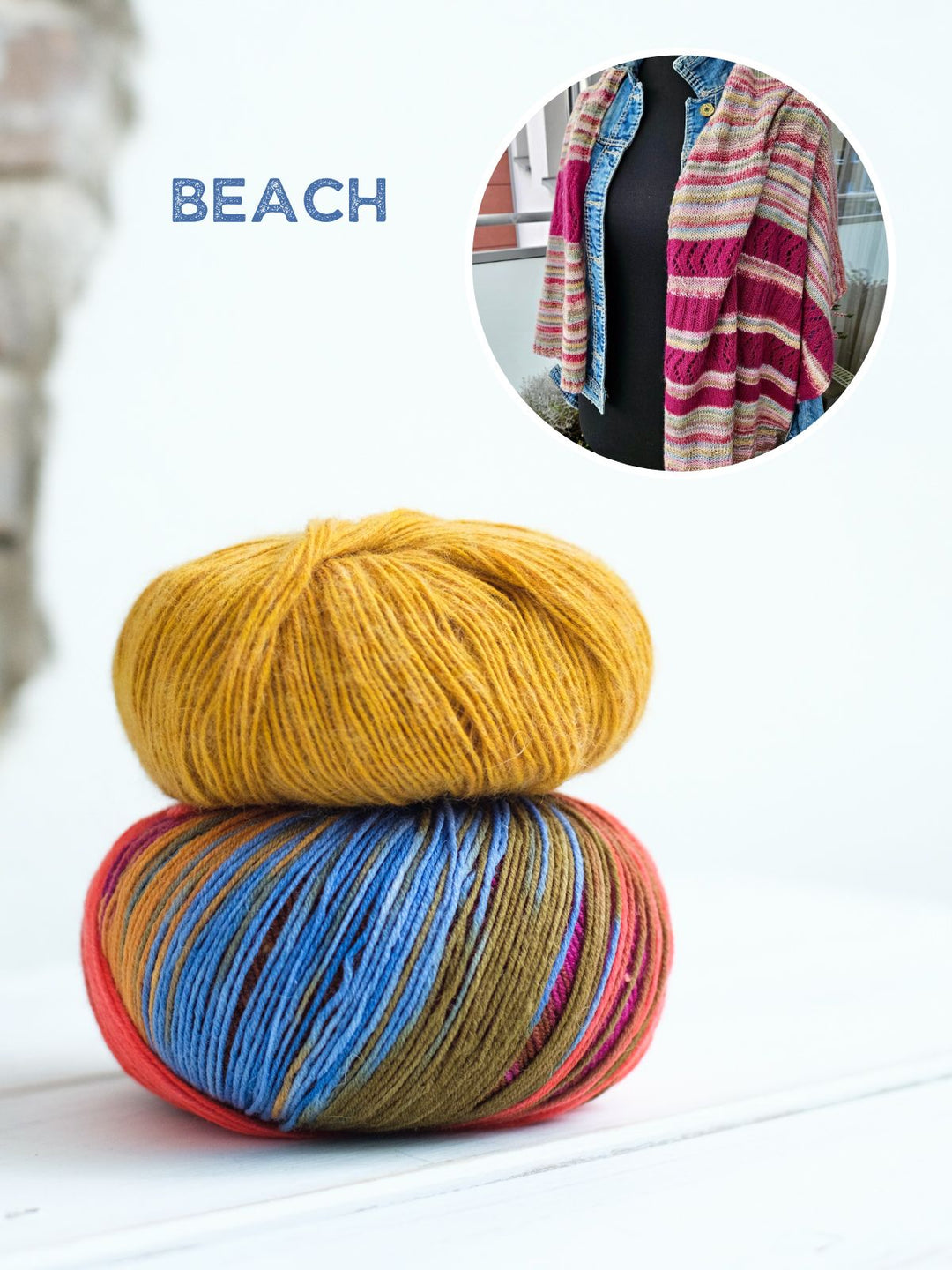Strickpaket Lizas Tuch Mocha Blues