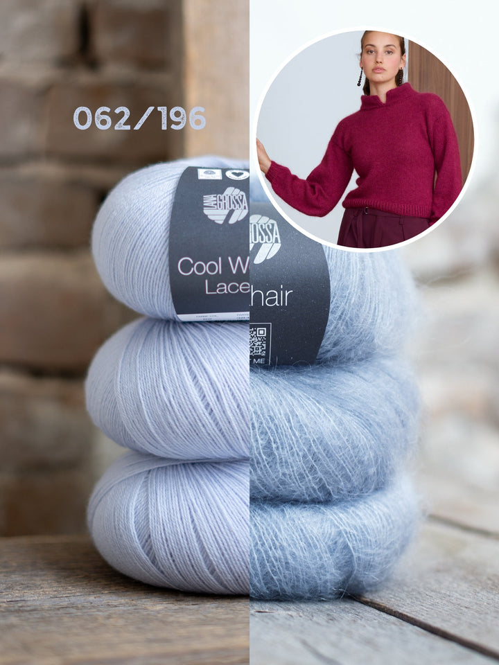 Strickpaket Cool Wool Lace Silkhair Pullover