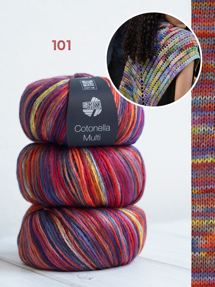 Häkelpaket Cotonella Multi Dreieckstuch