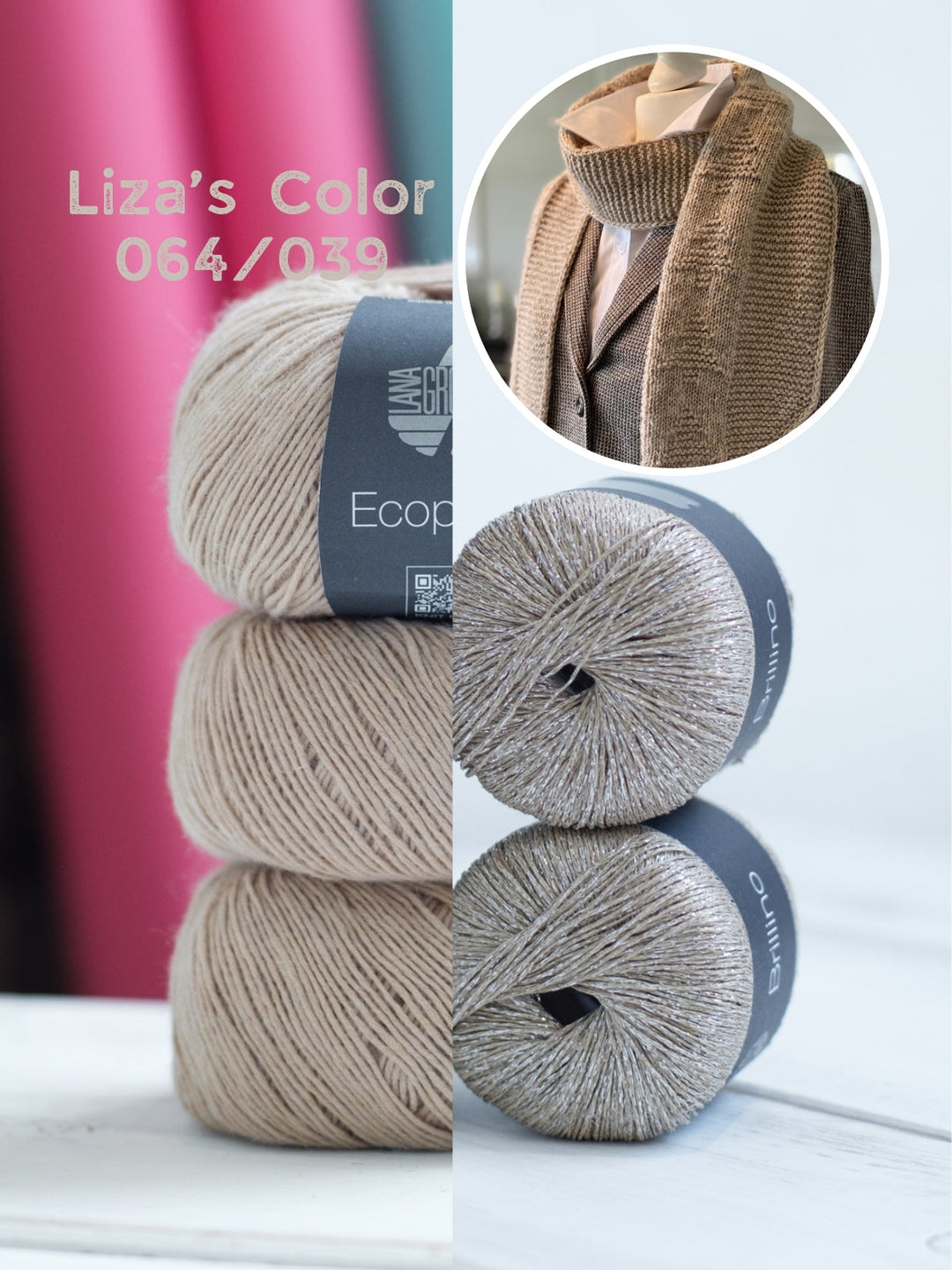 Strickpaket Lizas Schal Tiny Trees