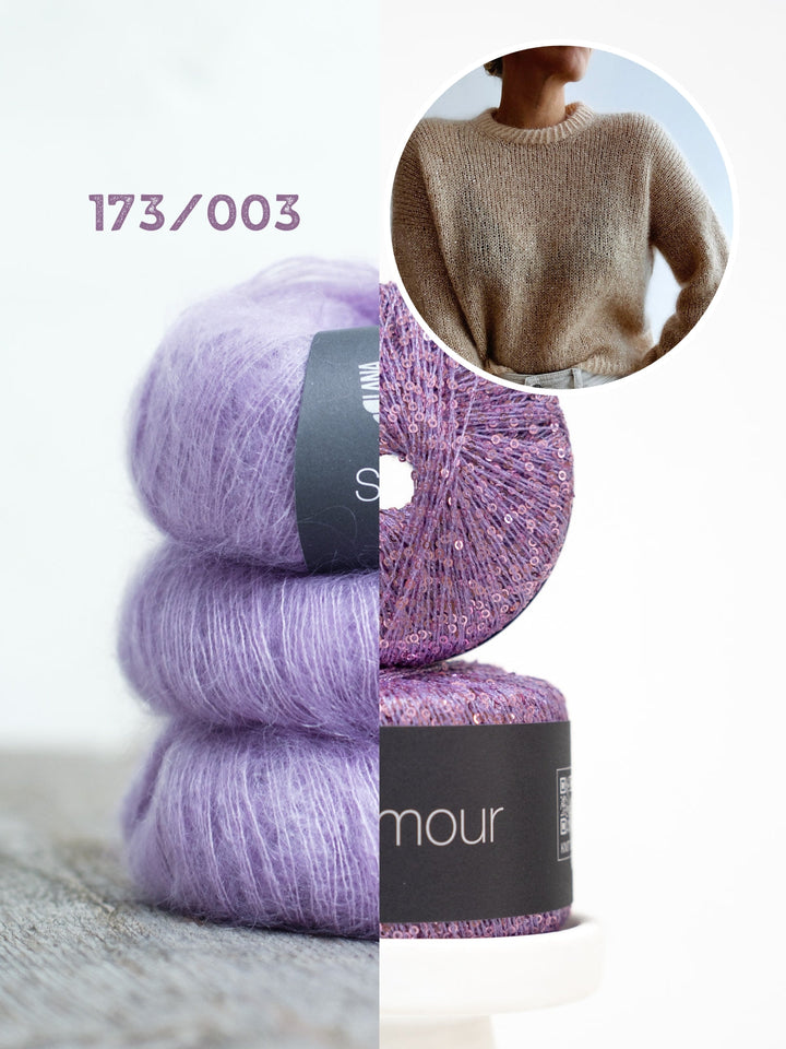 Strickpaket Odette Sweater - Kolibri by Johanna