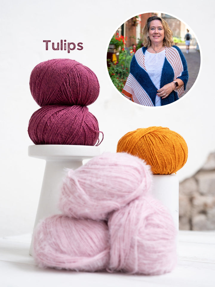 Strickpaket Lizas Tuch Polka Dots Sommer