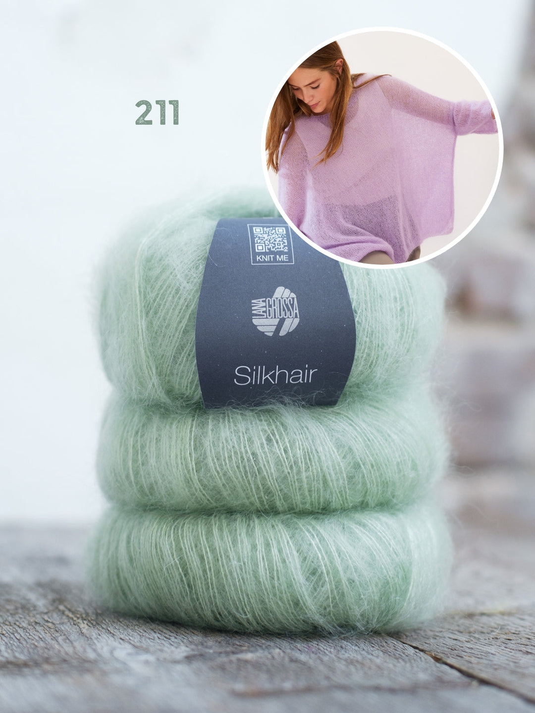 Strickpaket Silkhair oversized shirt