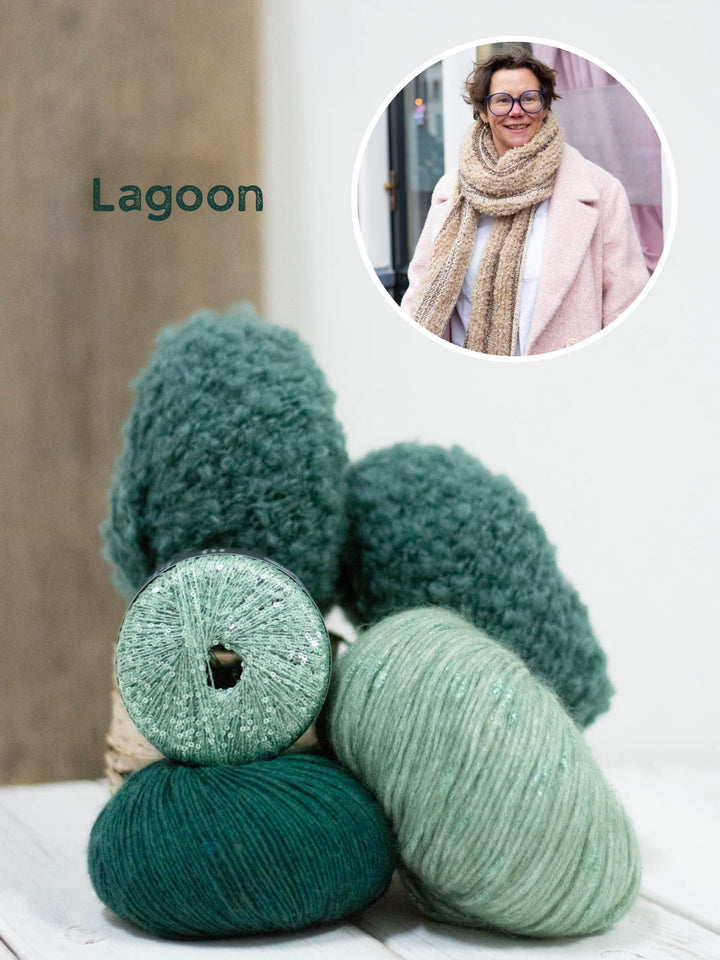 Strickpaket Sparkling Stripes Schal