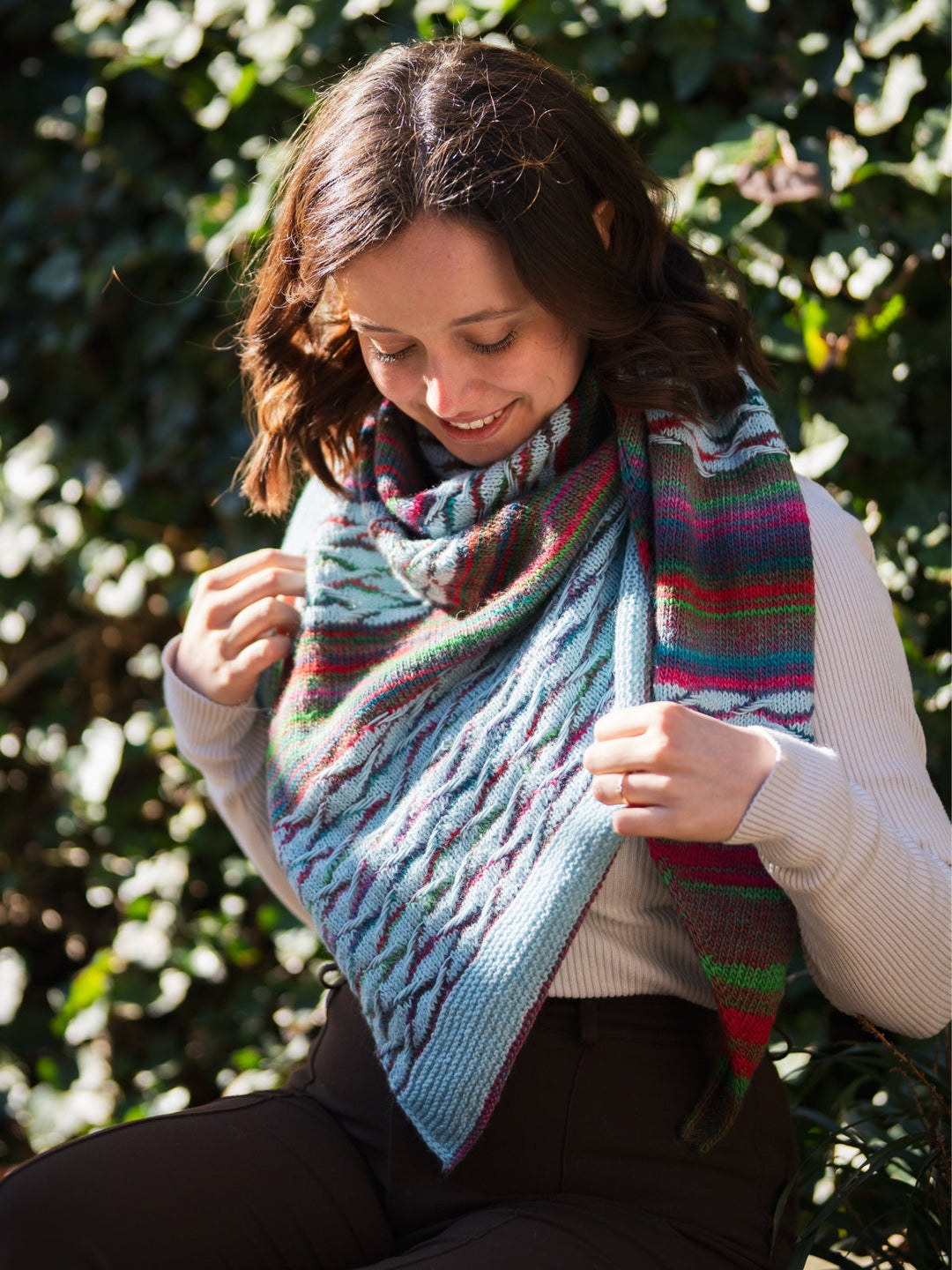 Strickpaket Lizas Tuch New Waves - Colorissimo Ecopuno