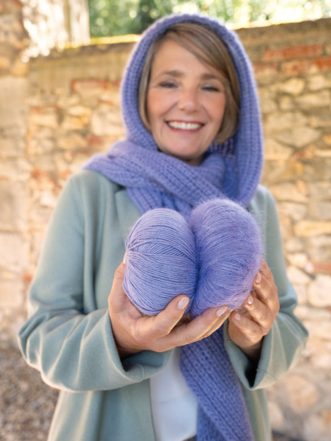 Strickpaket Cappuccio Kapuzenschal