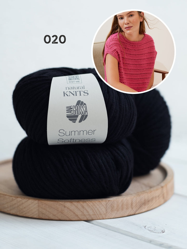 Strickpaket Summer Softness Pullunder mit Ajourmuster