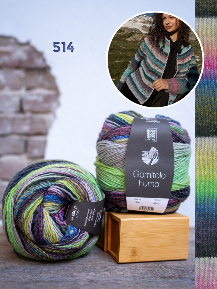 Häkelpaket Gomitolo Fumo Jacke