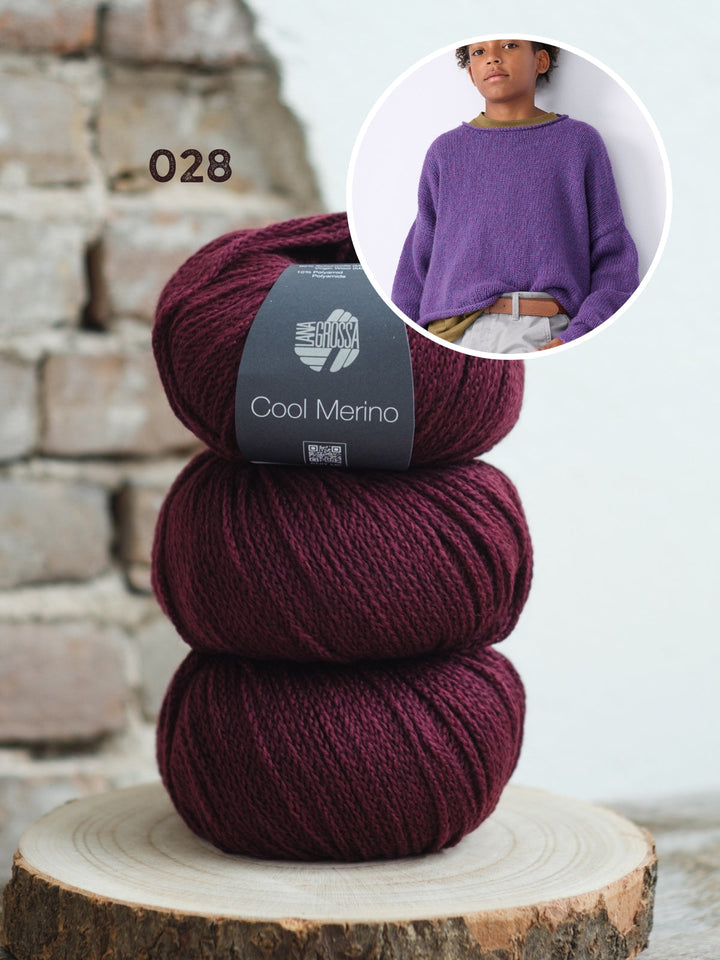 Strickpaket Cool Merino Pullover - kids