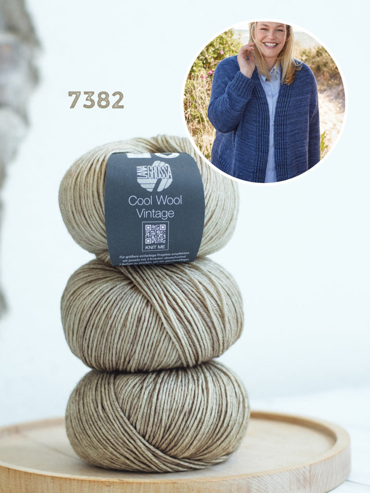 Strickpaket Cool Wool Vintage Jacke
